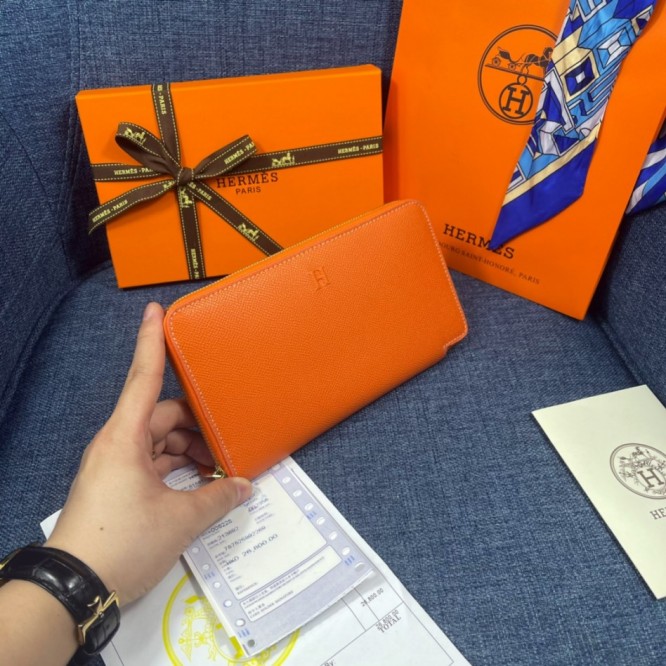 Hermes・レザー コンチネンタルウォレット 財布 折財布