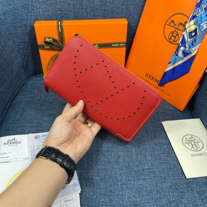 Hermes・レザー コンチネンタルウォレット 財布 折財布