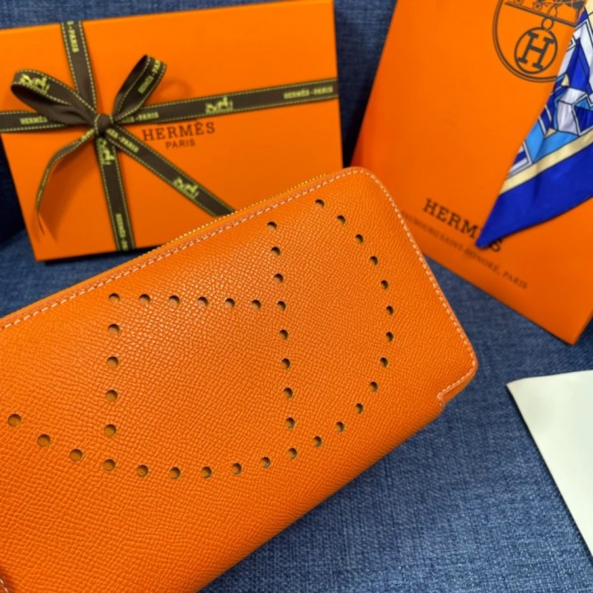 Hermes・レザー コンチネンタルウォレット 財布 折財布