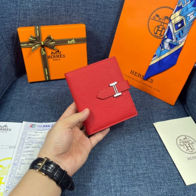 Hermes・レザー コンチネンタルウォレット 財布 折財布