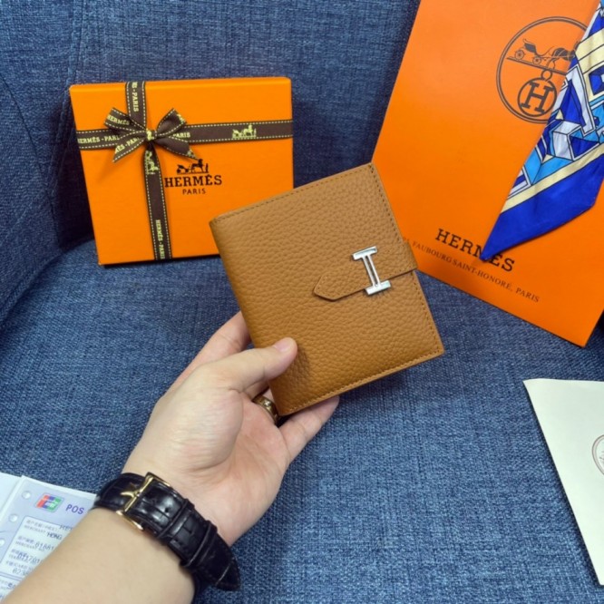 Hermes・レザー コンチネンタルウォレット 財布 折財布