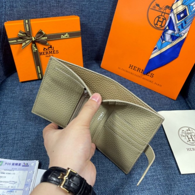 Hermes・レザー コンチネンタルウォレット 財布 折財布