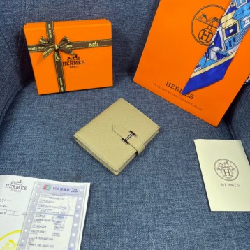 Hermes・レザー コンチネンタルウォレット 財布 折財布