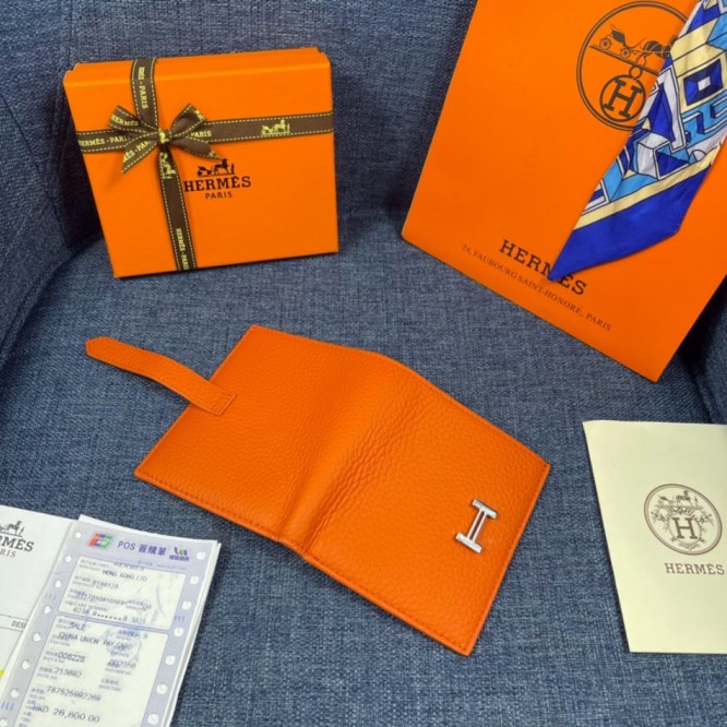 Hermes・レザー コンチネンタルウォレット 財布 折財布