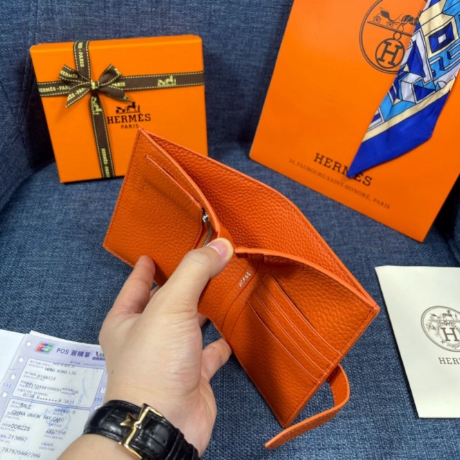 Hermes・レザー コンチネンタルウォレット 財布 折財布