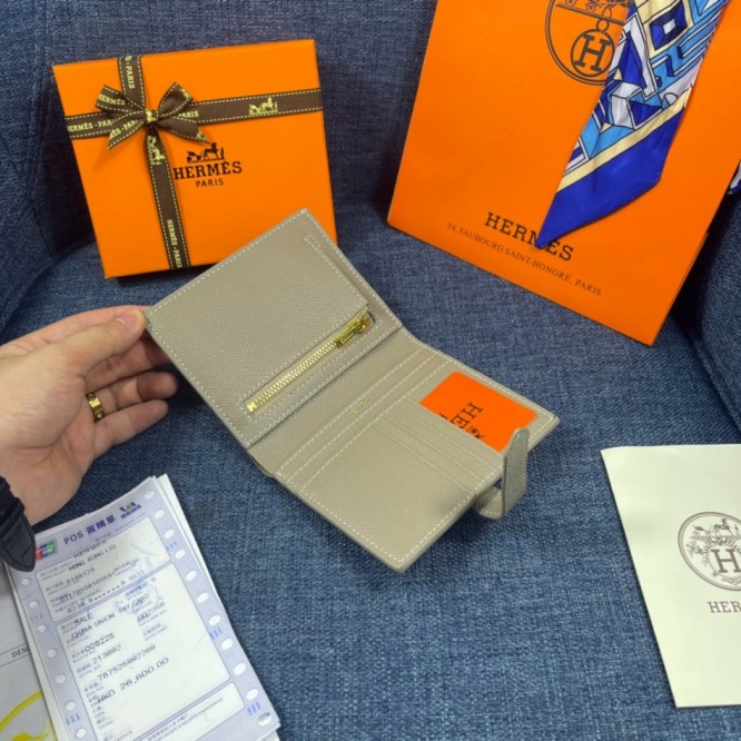Hermes・レザー コンチネンタルウォレット 財布 折財布