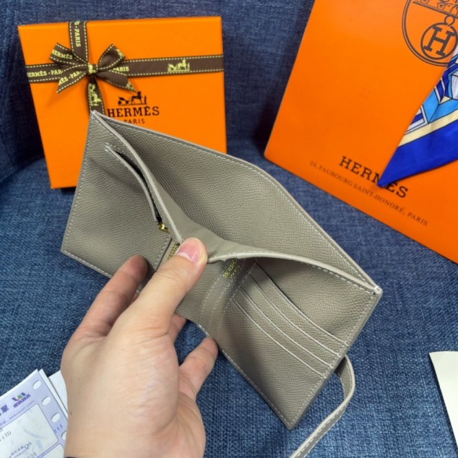 Hermes・レザー コンチネンタルウォレット 財布 折財布