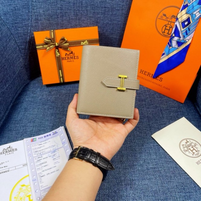 Hermes・レザー コンチネンタルウォレット 財布 折財布