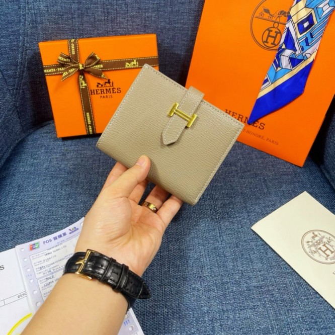 Hermes・レザー コンチネンタルウォレット 財布 折財布
