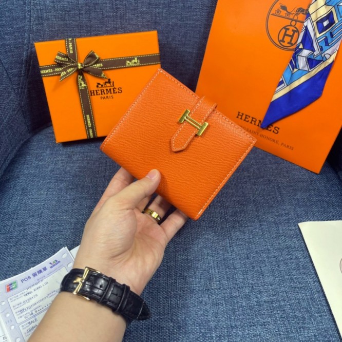 Hermes・レザー コンチネンタルウォレット 財布 折財布