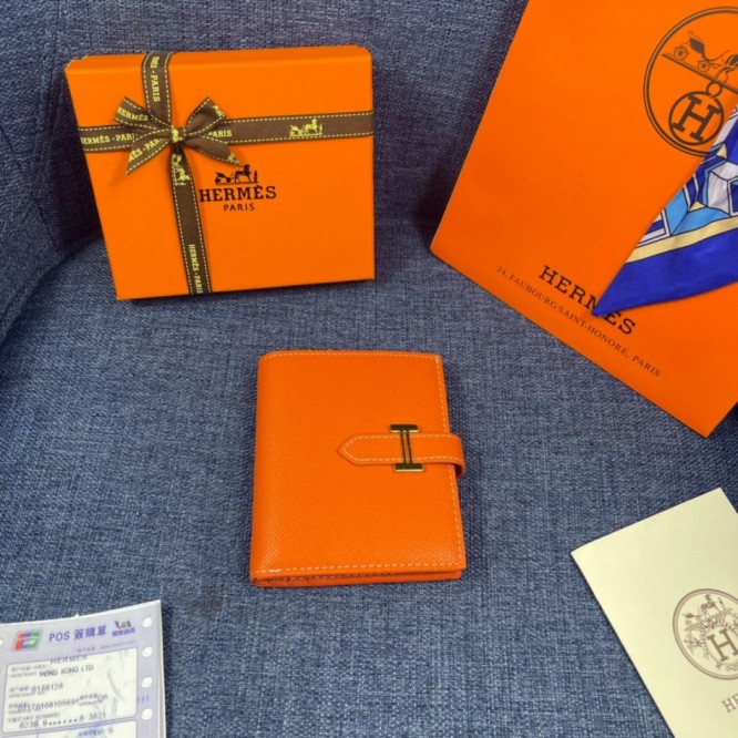 Hermes・レザー コンチネンタルウォレット 財布 折財布