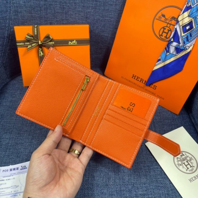 Hermes・レザー コンチネンタルウォレット 財布 折財布