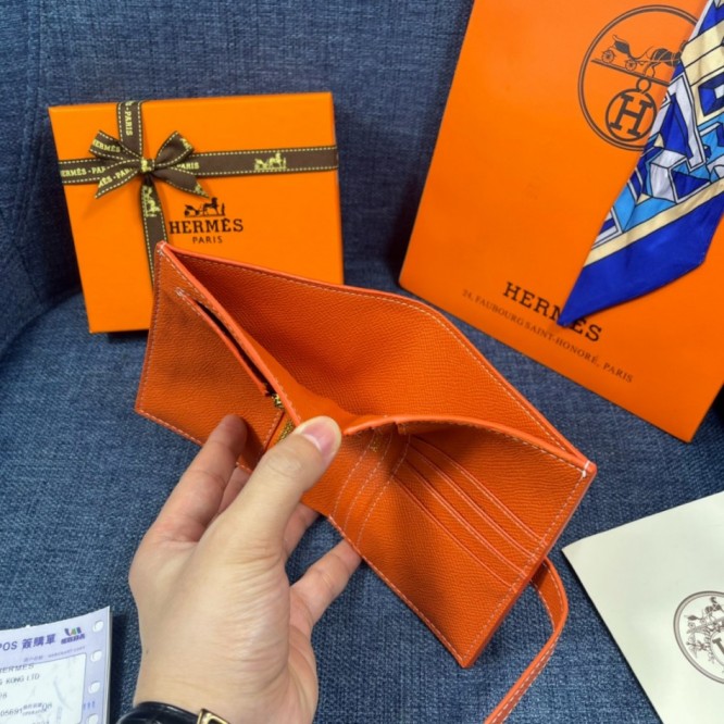 Hermes・レザー コンチネンタルウォレット 財布 折財布