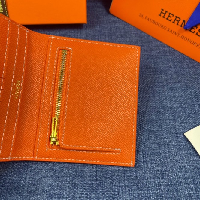 Hermes・レザー コンチネンタルウォレット 財布 折財布