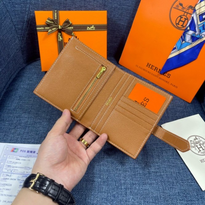 Hermes・レザー コンチネンタルウォレット 財布 折財布
