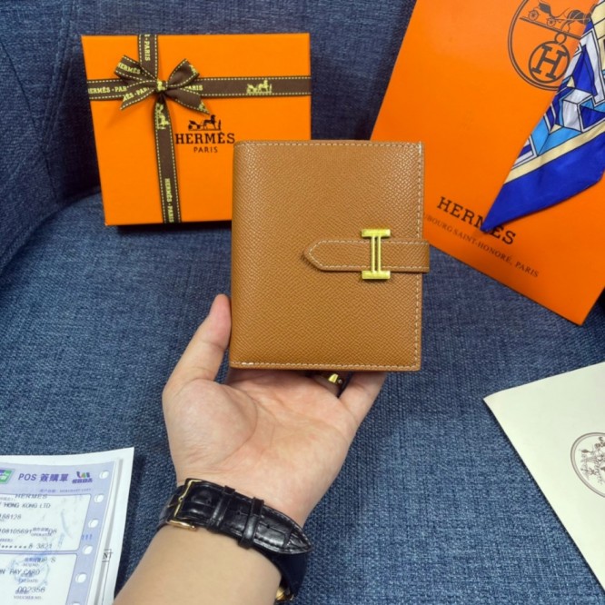Hermes・レザー コンチネンタルウォレット 財布 折財布