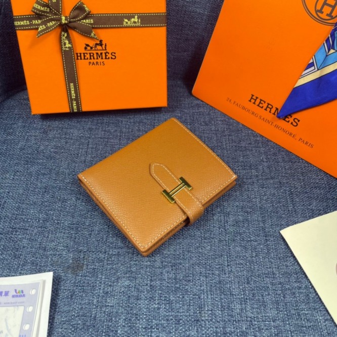 Hermes・レザー コンチネンタルウォレット 財布 折財布