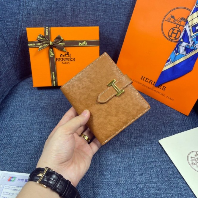 Hermes・レザー コンチネンタルウォレット 財布 折財布
