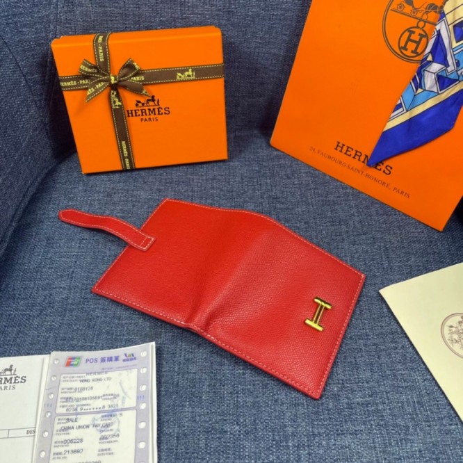 Hermes・レザー コンチネンタルウォレット 財布 折財布