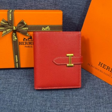 Hermes・レザー コンチネンタルウォレット 財布 折財布