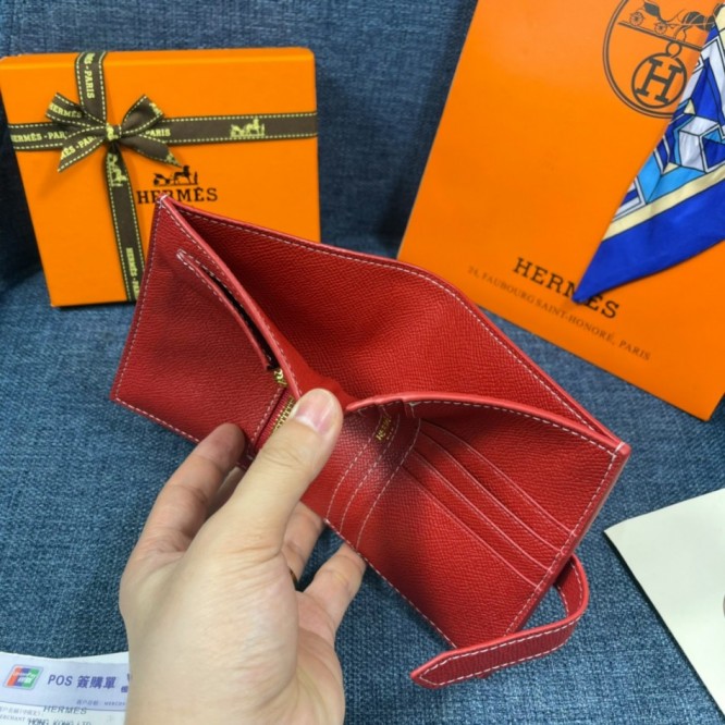 Hermes・レザー コンチネンタルウォレット 財布 折財布