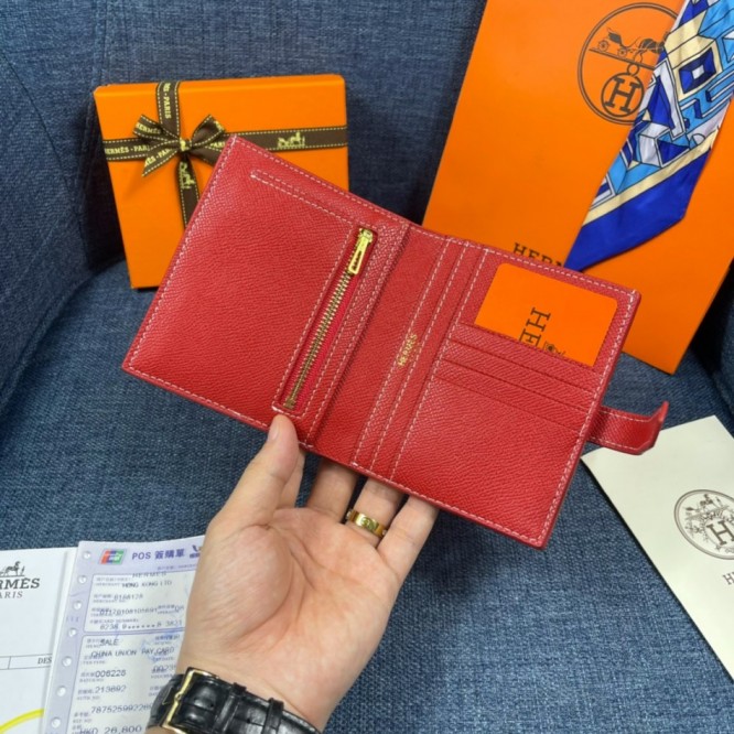 Hermes・レザー コンチネンタルウォレット 財布 折財布