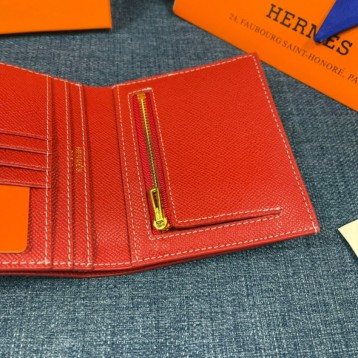 Hermes・レザー コンチネンタルウォレット 財布 折財布 Hermes・レザー コンチネンタルウォレット 財布 折財布