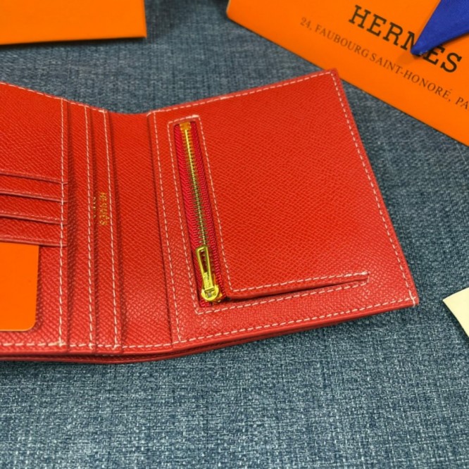 Hermes・レザー コンチネンタルウォレット 財布 折財布
