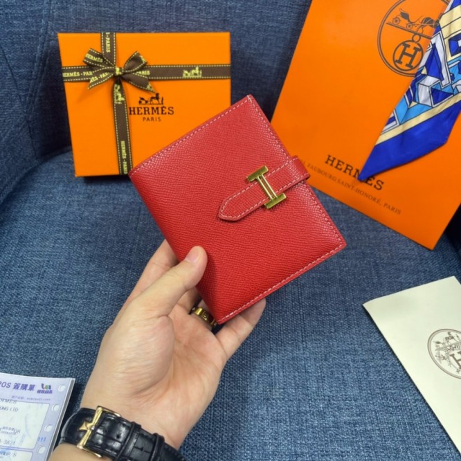 Hermes・レザー コンチネンタルウォレット 財布 折財布