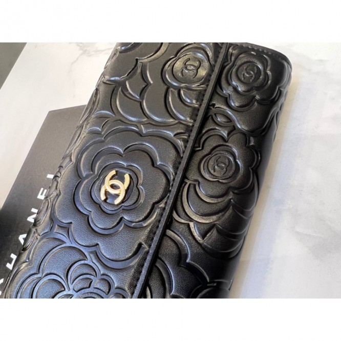 ChaneL・レザー コンチネンタルウォレット 財布 折財布