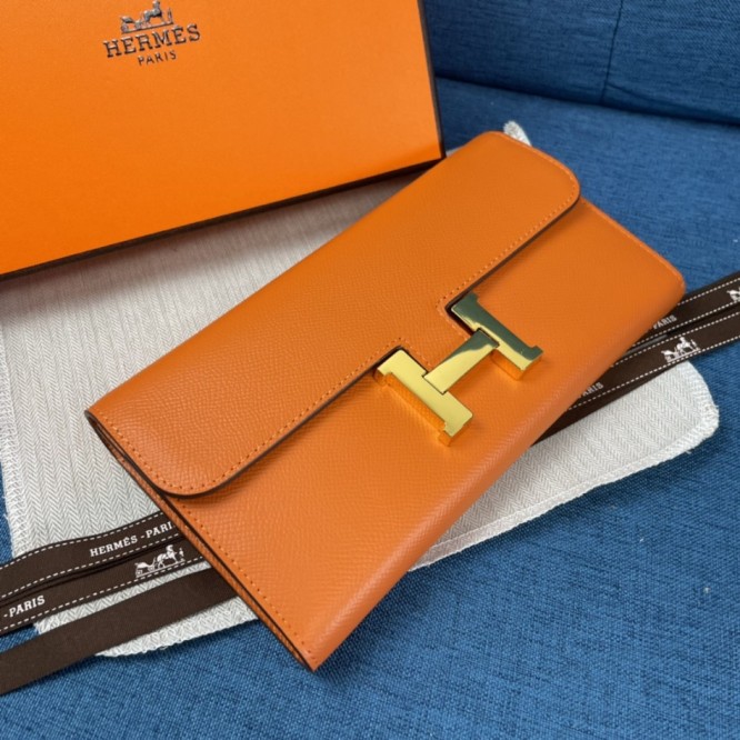 Hermes・レザー コンチネンタルウォレット 財布 折財布