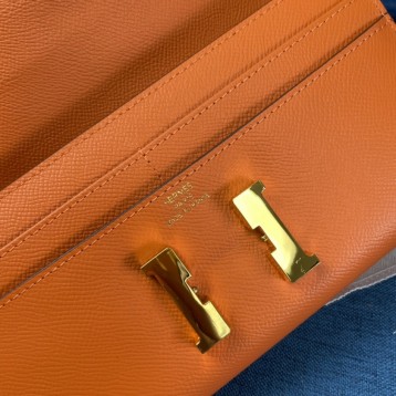 Hermes・レザー コンチネンタルウォレット 財布 折財布