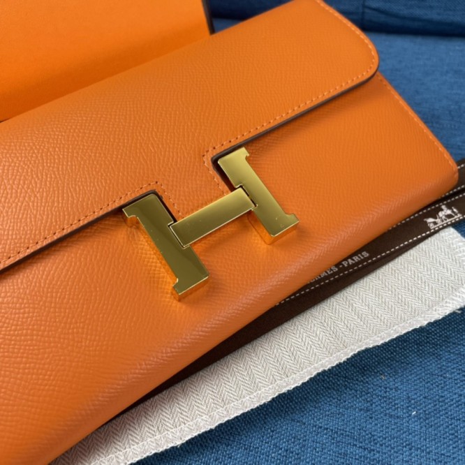 Hermes・レザー コンチネンタルウォレット 財布 折財布
