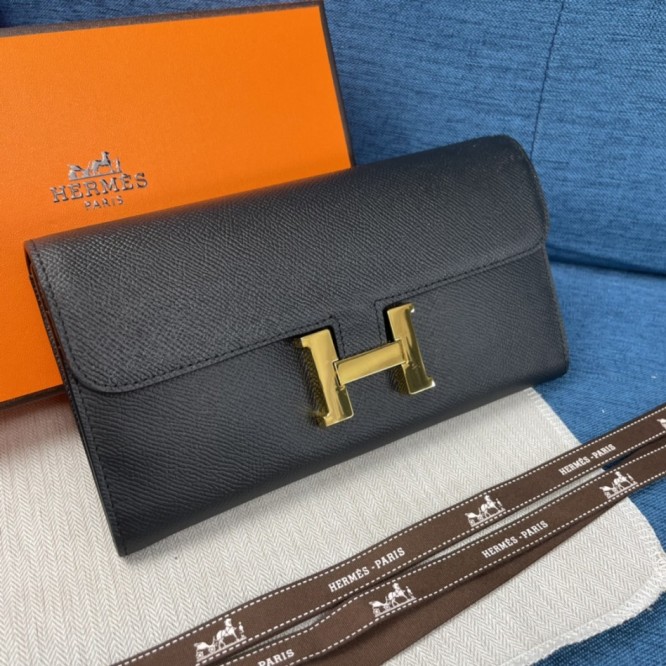 Hermes・レザー コンチネンタルウォレット 財布 折財布