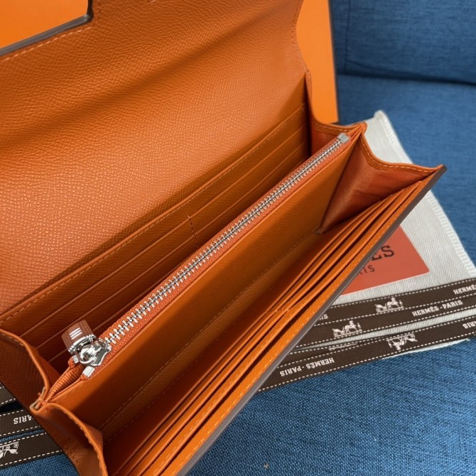 Hermes・レザー コンチネンタルウォレット 財布 折財布