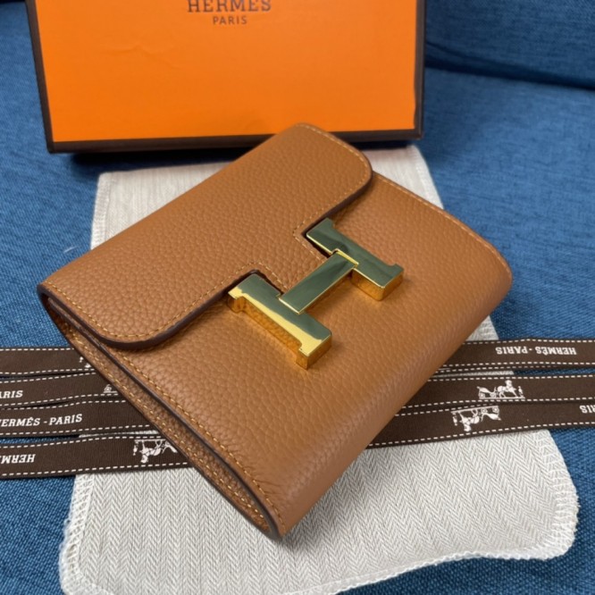 Hermes・レザー コンチネンタルウォレット 財布 折財布