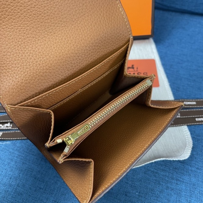 Hermes・レザー コンチネンタルウォレット 財布 折財布