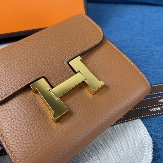 Hermes・レザー コンチネンタルウォレット 財布 折財布