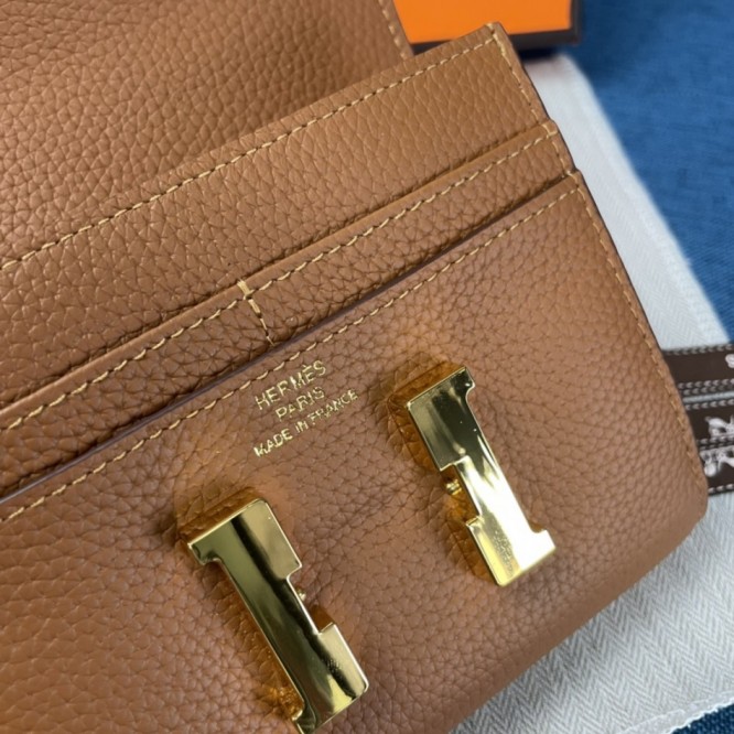 Hermes・レザー コンチネンタルウォレット 財布 折財布