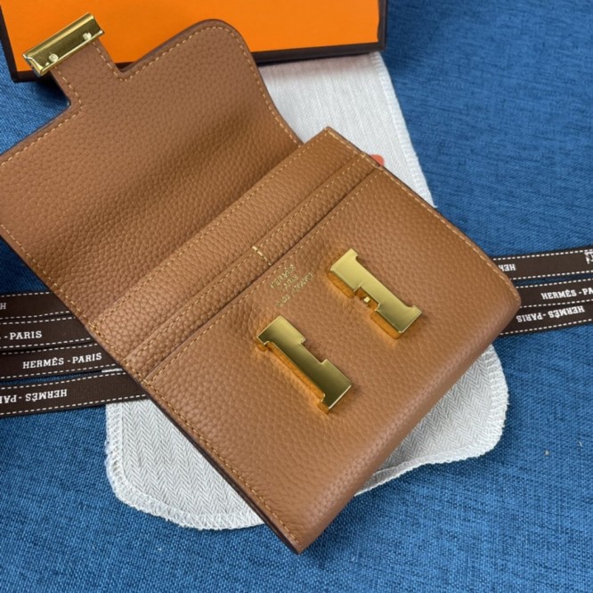 Hermes・レザー コンチネンタルウォレット 財布 折財布