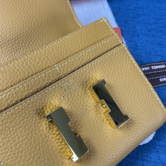 Hermes・レザー コンチネンタルウォレット 財布 折財布