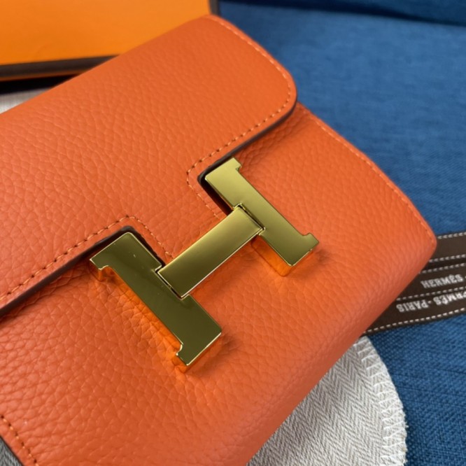Hermes・レザー コンチネンタルウォレット 財布 折財布