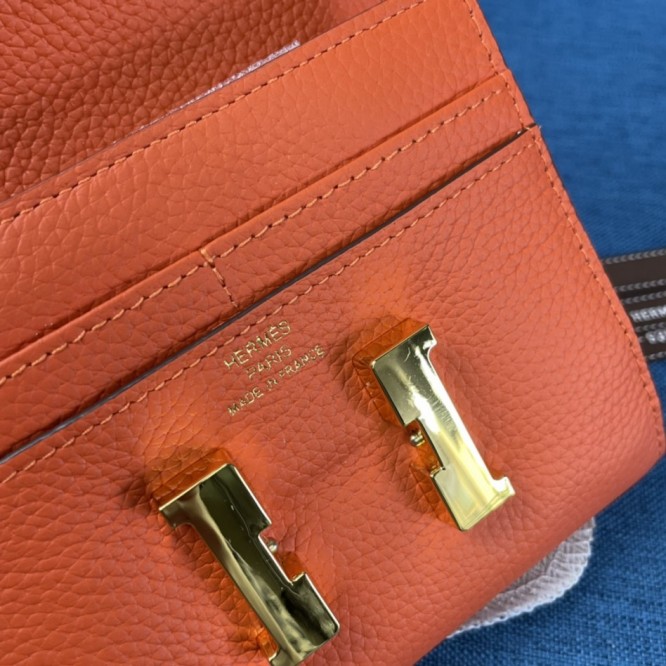 Hermes・レザー コンチネンタルウォレット 財布 折財布