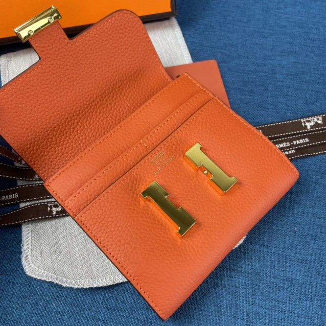 Hermes・レザー コンチネンタルウォレット 財布 折財布