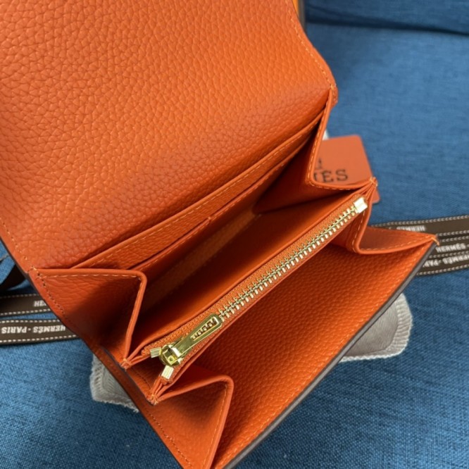 Hermes・レザー コンチネンタルウォレット 財布 折財布