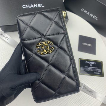 ChaneL・レザー コンチネンタルウォレット 財布 折財布