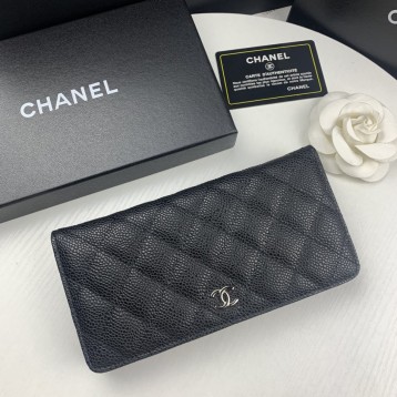 ChaneL・レザー コンチネンタルウォレット 財布 折財布