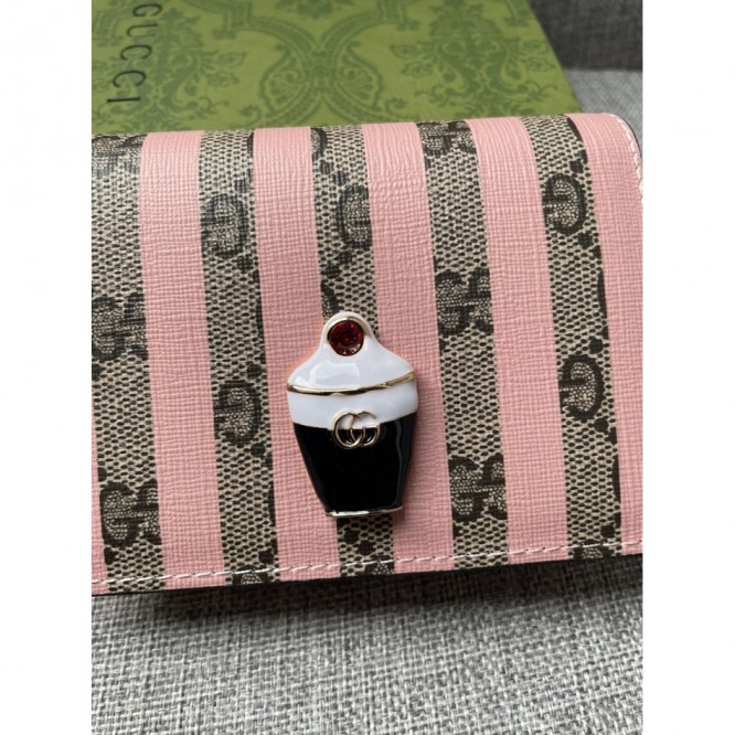 Gucciグッチ アイスクリーム付き カードケース ミニ財布