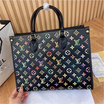 LV onthe カラープリント ショッピングバッグ トートバッグ LV onthe カラープリント ショッピングバッグ トートバッグ