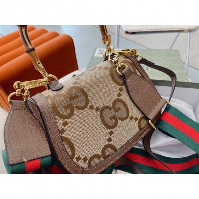 【GUCCI】スモール ジャンボ GG バンブー バッグ
